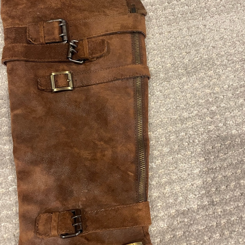 Awesome brown suede western boots - Picture 2 of 5
